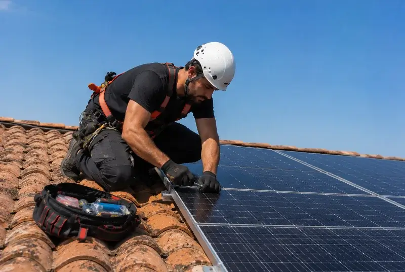 Maintenance et monitoring de panneaux solaires à Surzur